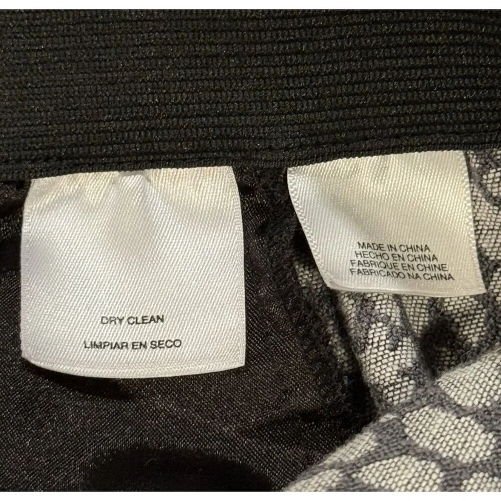 RACHEL ROY Gray Cheetah Animal Print Textured Cropped Agatha Pants Women's Sz 8 - Picture 8 of 12
